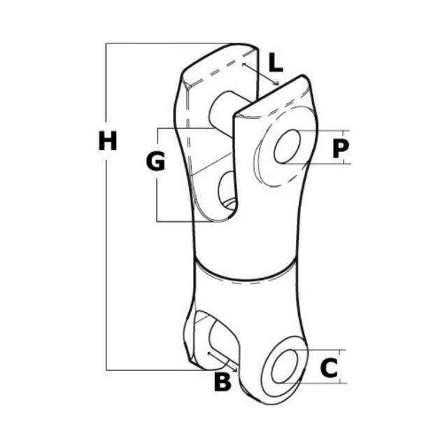 Σύνδεσμος άγκυρας ΙΝΟΧ 6mm - 8mm