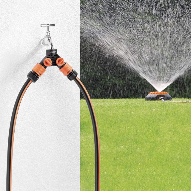 Quick Διανομέας Ποτίσματος 2 Θέσεων Με Συστολή 1/2 και Θηλυκό Σπείρωμα 3/4