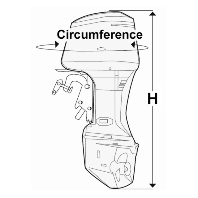 OCEANSOUTH Κάλυμμα για Εξωλέμβιες 3.5hp-60hp