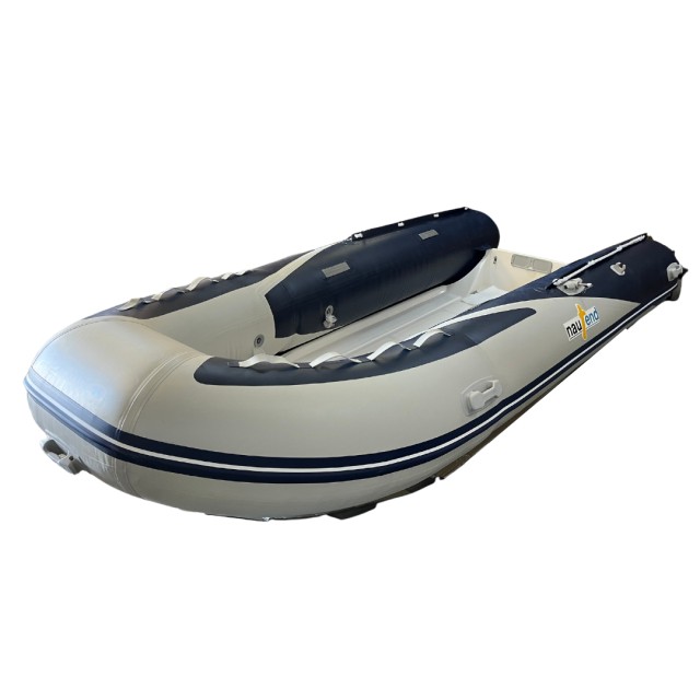 Inflatable Boat Nautend Light Grey/Navy 3.80 with double polyester hull Rib
