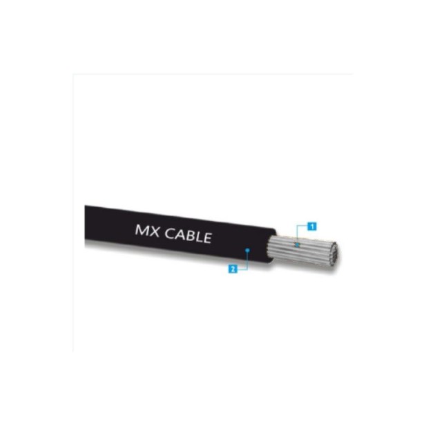 MY Flex Cable Tinned Single INS. 75°C - 1x1.5 - Black *per meter