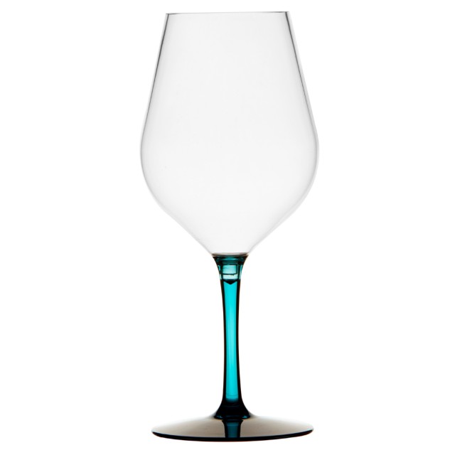 Ποτήρι Κρασιού Happy Τιρκουάζ , 6 τεμ.