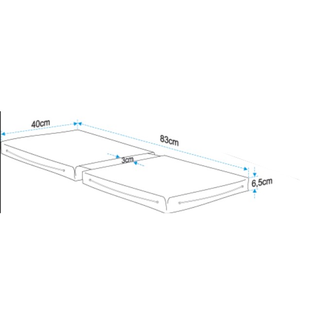 Φουσκωτό μαξιλάρι καταστρώματος Μπλέ