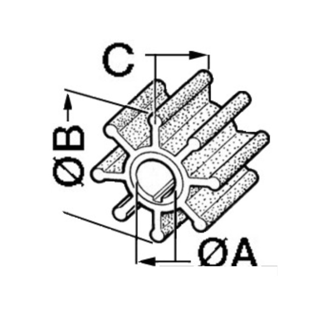 Impeller Yamaha/Mariner 40/70 HP