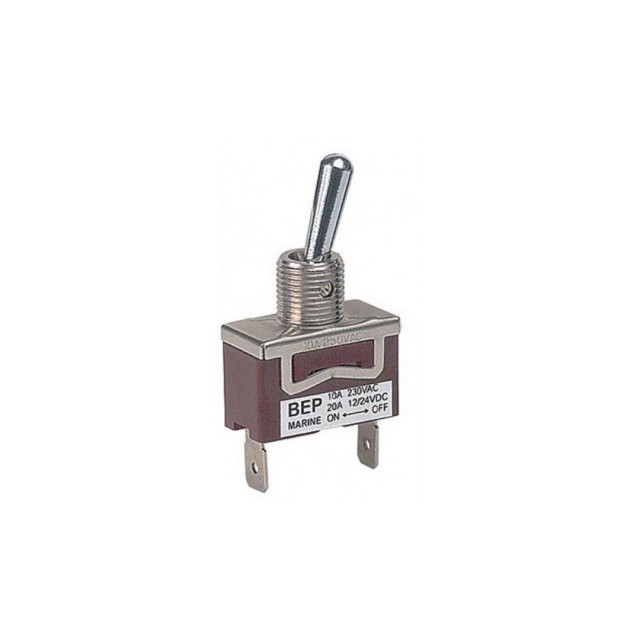 BEP Toggle Switch 20A On/On C/W N&P Dsp