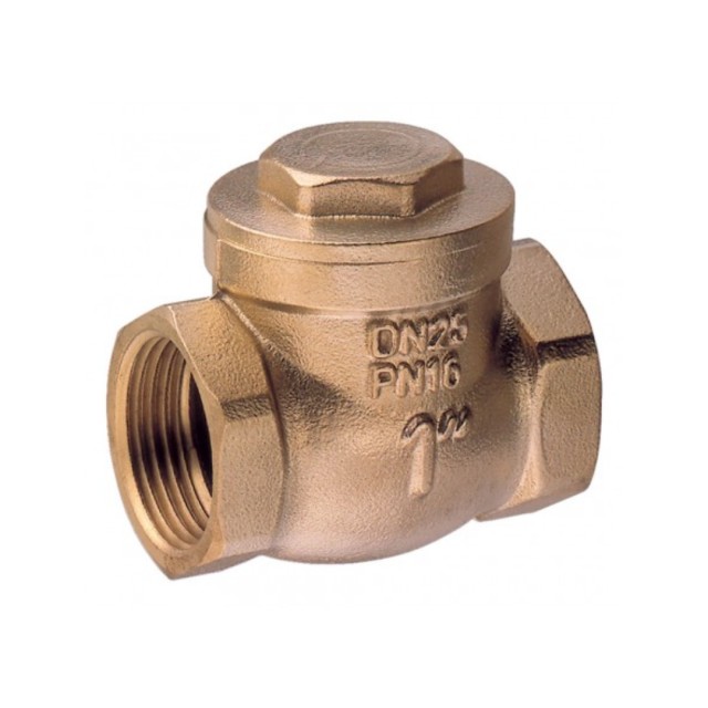 Ορειχάλκινη βαλβίδα ανεπίστροφη, μεταλλική στεγανότητα