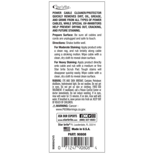 Power Cable Cleaner/Protector 237ml