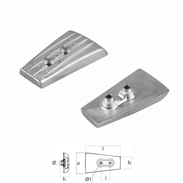 Ανόδιο Πλακέτα για VOLVO PENTA Πόδι Serie DPH