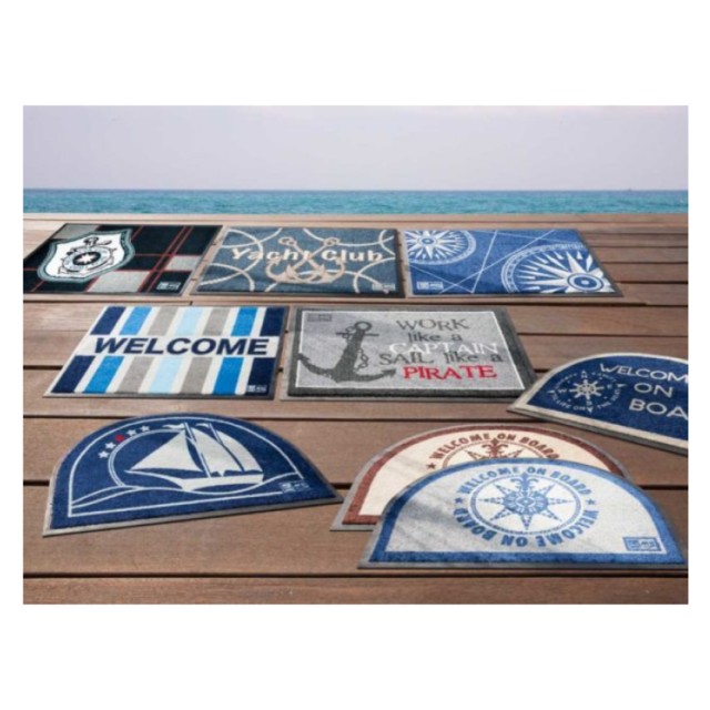 Marine Business Πατάκι Εισόδου Σκάφους Welcome on Board, 70x50cm, Καφέ