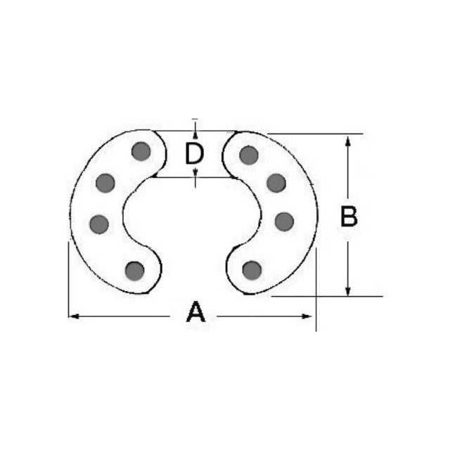 Σύνδεσμος αλυσίδας INOX 12 mm