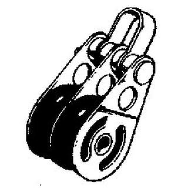 25mm Double Block with Shackle