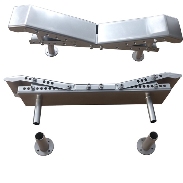 SS Ανοξείδωτη ρυθμιζόμενη βάση φουσκωτού με βάσεις ποτηράκια με seadeck cover για Highfield (MORSA)