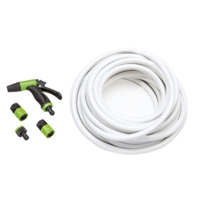 Σετ εύκαμπτου σωλήνα για σκάφος 15m & Πιστόλι νερού με αντάπτορες