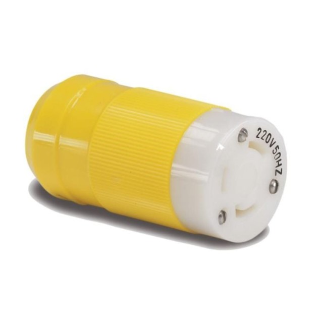 Θηλυκό Φις Ρεύματος, 32A 230V, κίτρινο χρώμα